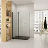 Duschspa Walk-In Faltbar Duschwand 72.5 x 195cm Schwarz Produktbild-Vorschau 2