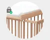 WEBABY - Wickelplan für Babybett MONA Holz Buche Lackiert  Produktbild-Vorschau 4