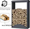 osoltus Brennholzregal Kaminholzregal Metall Anthrazit H Produktbild-Vorschau 4