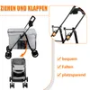 2 in 1 Hundewagen Hundebuggy klappbar für Hunde & Produktbild-Vorschau 7