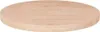 A round, light-colored wooden tabletop. Anteprima dell’immagine prodotto