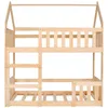 Springos® Lit d'enfant superposé 80 x 160 cm aspect maison Voir les images du produit 2