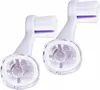 Two toothbrush heads with white bristles and purple accents are shown against a white background. Anteprima dell’immagine prodotto
