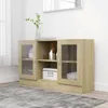 vidaXL Vitrinenschrank Sonoma-Eiche 120x30,5x70 cm Produktbild-Vorschau 13