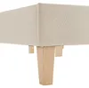 Homestyle4u Polsterbett 140x200 mit Lattenrost Beige Produktbild-Vorschau 6