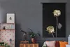 MuchoWow® Wandteppich Wandbehang Blume - Weiß - Schwarz Produktbild-Vorschau 5