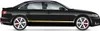 Rennstreifen Set Schwarz Glanz/Gold Streifen Stripes Produktbild-Vorschau 2