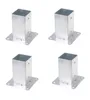 Aqbau® 4er Set Pfostenträger Aufschrauben, Aufschraubhülse Produktbild-Vorschau 2
