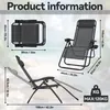 LZQ Klappbare Sonnenliege, 2er-Pack verstellbar mit Produktbild-Vorschau 2