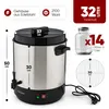 A product image with overlaid text and diagrams highlighting features and specifications. Anteprima dell’immagine prodotto