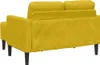 vidaXL 2-Sitzer-Sofa mit Chaiselongue L-Form Gelb 125 cm Produktbild-Vorschau 5