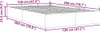 vidaXL Ottoman-Bett ohne Matratze Grau 120x200 cm Produktbild-Vorschau 7