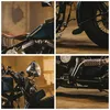 Poster - Poster ohne Rahmen - Motorrad Motor - 40x40 cm - Produktbild-Vorschau 8