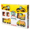 Baufahrzeuge Spielset 5 Teilig Holzfahrzeuge Produktbild-Vorschau 5