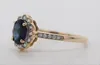 Saphir Ring Gelbgold 585 14K blauer Edelstein Diamanten 19 Produktbild-Vorschau 2