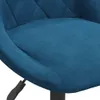 vidaXL Esszimmerstuhl Blau Samt Produktbild-Vorschau 6