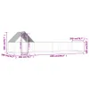 vidaXL Pollaio 8x2x2 m Acciaio zincato Anteprima dell’immagine prodotto 13