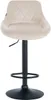 Barhocker Lazio Samt schwarz creme Produktbild-Vorschau 3
