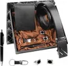 A gift set for men, including a wallet, belt, pen, keychain, and cufflinks, presented in a box. Anteprima dell’immagine prodotto