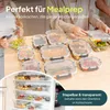uandu Glasbehälter mit Deckel, 10- teilig, Meal prep Produktbild-Vorschau 5