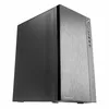 A black and gray computer case is shown against a white background. Produktbild-Vorschau