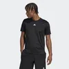 adidas HIIT 3 Streifen Herren Trainins T-Shirt schwarz Produktbild-Vorschau 5