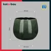 KOTARBAU® Květináč tmavě zelený keramický kulatý ⌀ 12 cm Náhled obrázku produktu 3