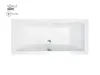 Badewanne Rechteck 180x80 mit Wannenträger, Ablaufgarnitur Produktbild-Vorschau 6