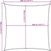 vidaXL Sonnensegel 160 g/m² Weiß 4x4 m HDPE Produktbild-Vorschau 7