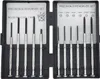A black case containing a set of precision screwdrivers. Produktbild-Vorschau