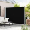 vidaXL Seitenmarkise Ausziehbar 220x300 cm Schwarz Produktbild-Vorschau 3
