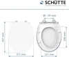 SCHÜTTE Duroplast Sedile WC LED, sedile WC con luce Anteprima dell’immagine prodotto 7