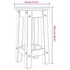 A line drawing of a bar stool with dimensions indicated. Anteprima dell’immagine prodotto