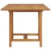 A wooden garden table on a white background. Produktbild-Vorschau