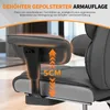 HOFFREE Ergonomická kožená kancelářská židle, vysoká otočná Náhled obrázku produktu 6