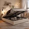 Boxspringbett 140x200 mit Leselicht, Hydraulisches Produktbild-Vorschau 3