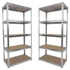 Zestaw 2 regałów metalowych 180x90x30 cm 5 półek 875 kg Podgląd zdjęcia produktu 1
