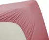 Ambiante Spannbettlaken  Baumwoll Uni HL Pink 200x200 rosa Produktbild-Vorschau 2