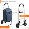 Meister boodschappenwagen, blauw, 54 + 5 liter – Opvouwbare Productafbeelding-voorbeeld 11