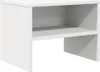 A white wooden bedside table with one shelf. Náhľad obrázku produktu