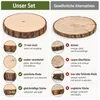 Holzscheiben 8 Stück, Baumscheiben 16-17cm, Naturholz Produktbild-Vorschau 14