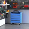 Wózek warsztatowy HOMCOM, pusty, zamykany wózek narzędziowy Podgląd zdjęcia produktu 2