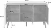 sweeek - Sideboard 3 Türen und 3 Einlegeböden, 120 cm - Produktbild-Vorschau 5