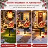 Weihnachtsmann auf Rentierschlitten Solar-Gartenstecker, Produktbild-Vorschau 5
