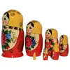 Matroschka Puppen russische  Babuschka Matrjoschka gelbes Produktbild-Vorschau 2