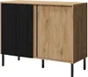 Kommode 4 MIA 100 cm mit geriffelte Fronte mit 2 Türen Produktbild-Vorschau 1