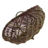 Panier en osier avec anse en bois, moyen, panier à fruits, Voir les images du produit 4