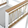 Merax Gartenmöbel-Set 7-teilig mit 4 Sesseln & 2 Hockern, Produktbild-Vorschau 14