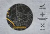 MuchoWow® Mauspad Mousepad Leverkusen - Gold - Stadtplan - Produktbild-Vorschau 2