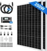 200W Solarpanel Kit 2x100W Solar Set 12V Monokristallin Produktbild-Vorschau 1